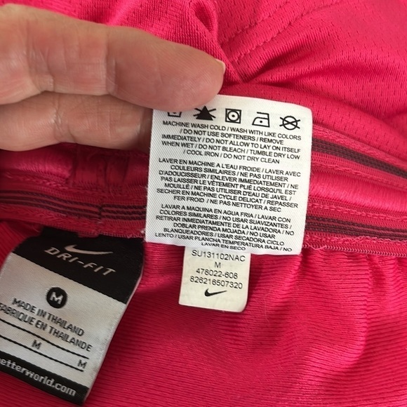 Nike Dri-Fit Activewear Shorts Women's Fitted M Pink Orange Teal Pull On - Picture 6 of 14